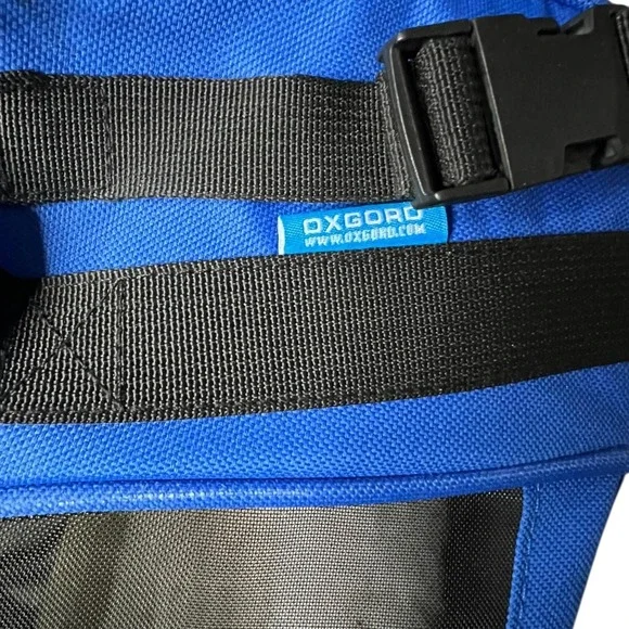 OxGord Blue Soft Sided Pet Carrier Small Dog/Cat Travel Bag with Fleece Bed 18in - Picture 3 of 7